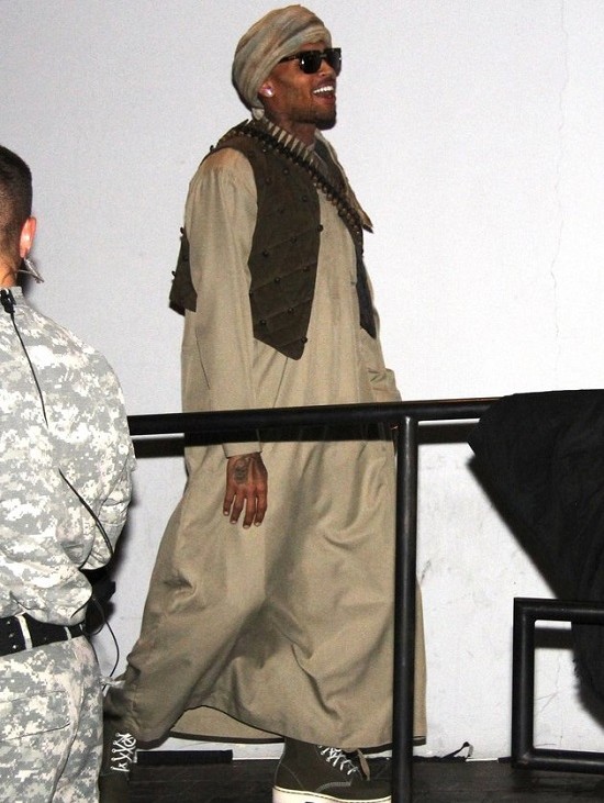 Chris Brown attends Rihanna's Halloween party at the Greystone Manor Supperclub in West Hollywood. Chris Brown left the party at the end of the night in a Lamborghini. Rihanna, left a few minutes later in a black Escalade. Pictured: Chris Brown Ref: SPL453946 311012 Picture by: Ultrawig / Splash News Splash News and Pictures Los Angeles: 310-821-2666 New York: 212-619-2666 London: 870-934-2666 photodesk@splashnews.com 